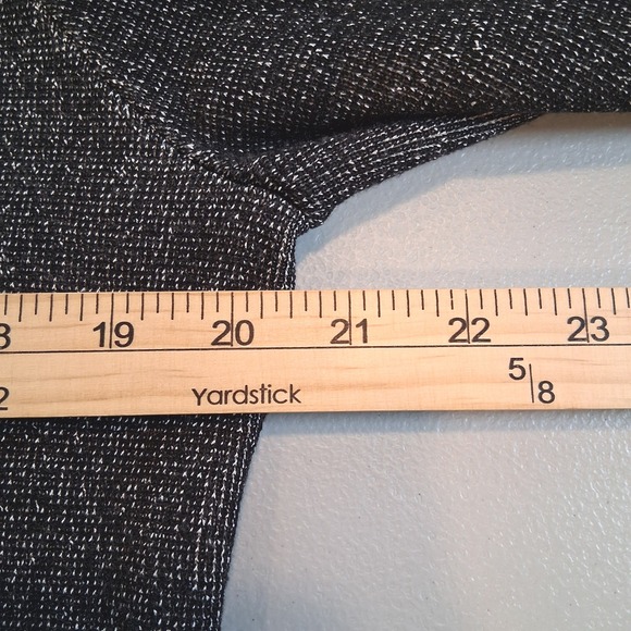 Theory Lioralee Prosecco Jacket Sz Large Gray Metallic Knit Asymmetric Zip‎ Moto - Picture 11 of 12